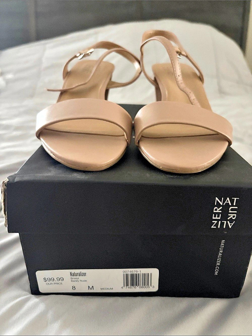 Naturalizer Bristol Heeled Sandals Pink US 8 Like New - Picture 2 of 5